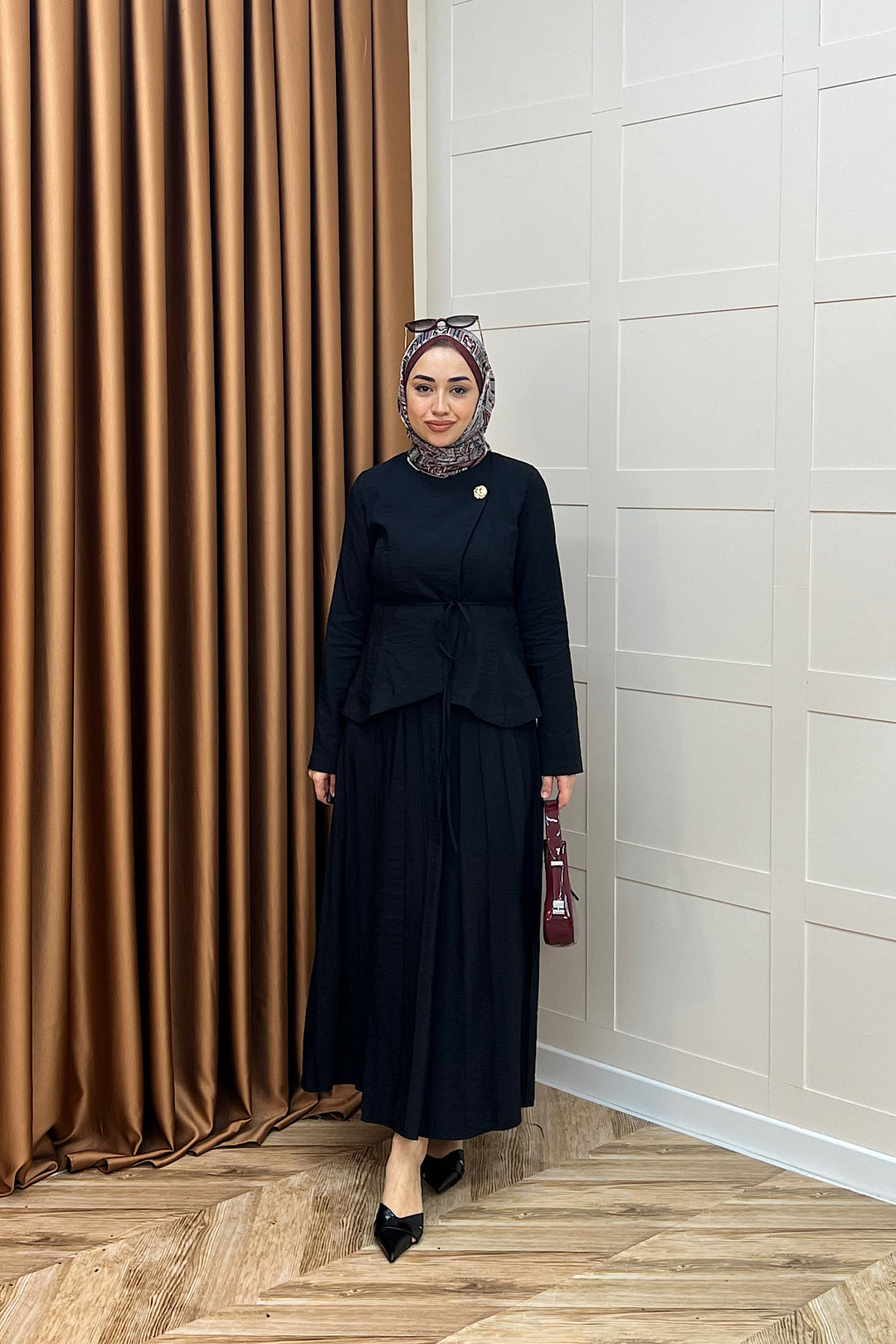 Mitra İkili Etek Takım Siyah 5021-SIYAH