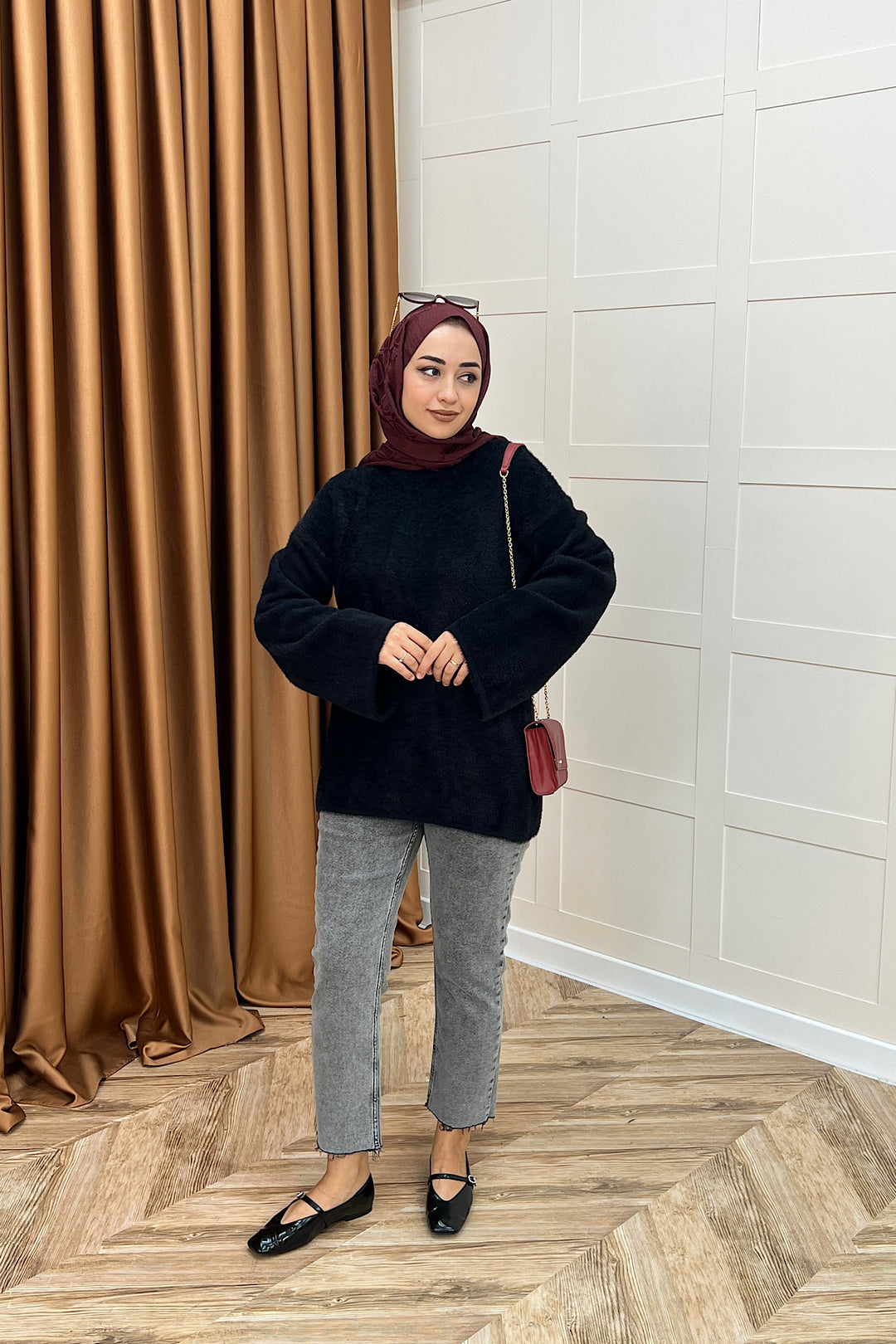 Leyal Triko Kazak Siyah 25440-SIYAH