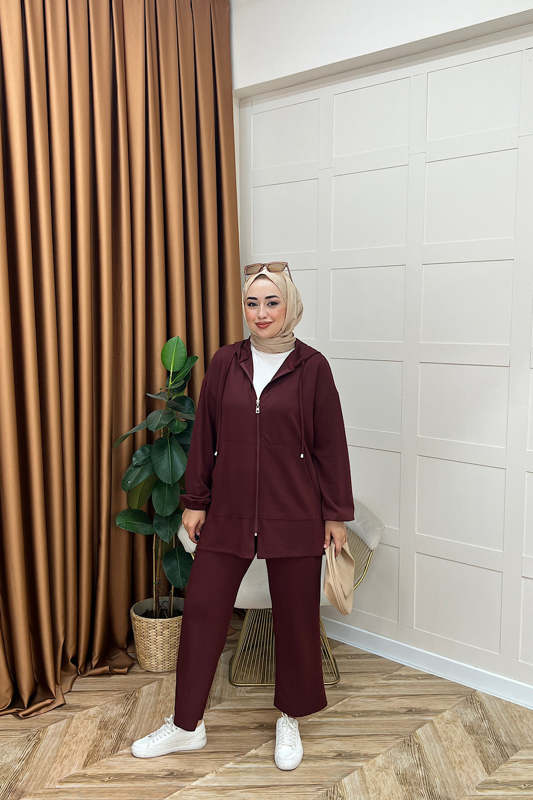 Sarya İkili Takım Bordo 3134-BORDO