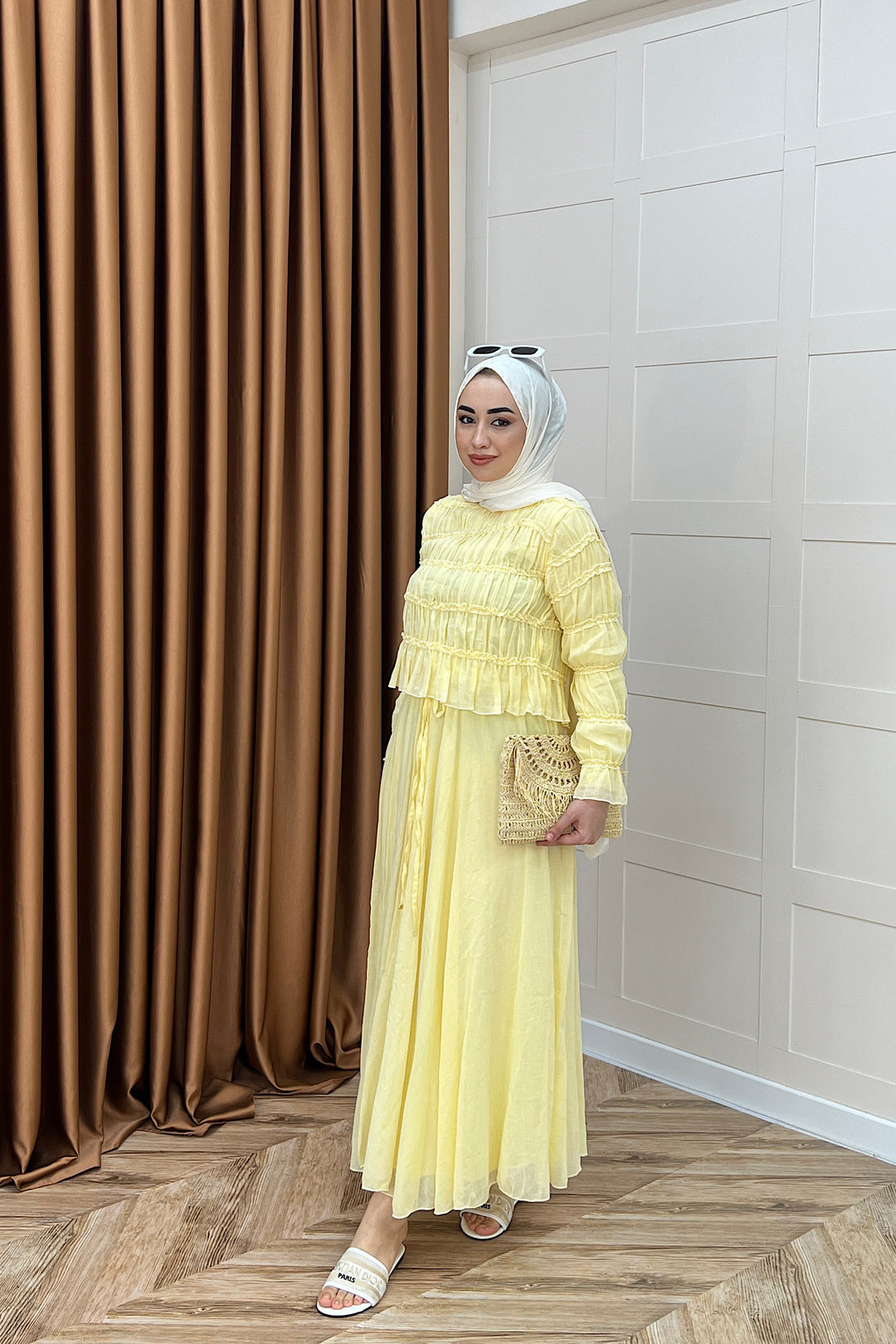 Lares Etekli Takım Sarı 3236-SARI