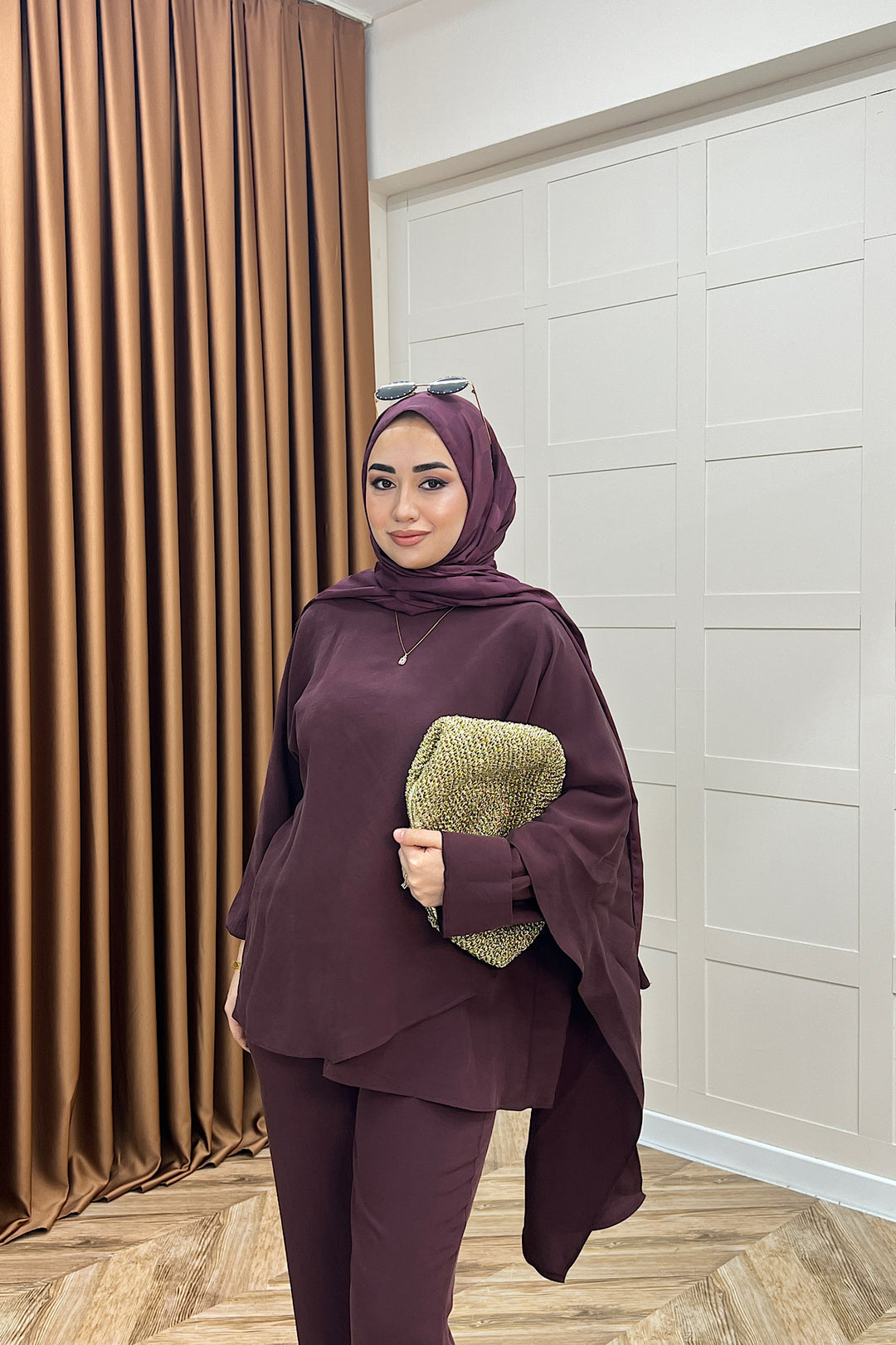 Elsa İkili Takım Mürdüm 8814-MURDUM