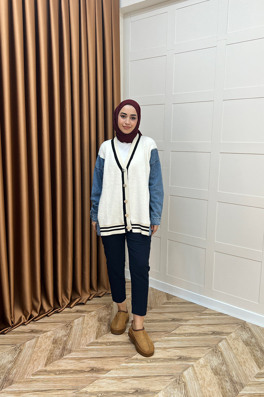 Kedi Sakal Kolej Kot Ceket Ekru 25390-EKRU