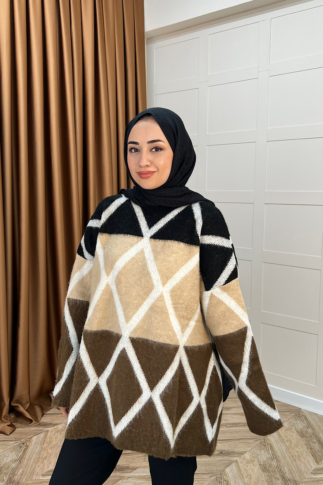 Lones Triko Kazak Kahverengi 241280-KAHVERENGI