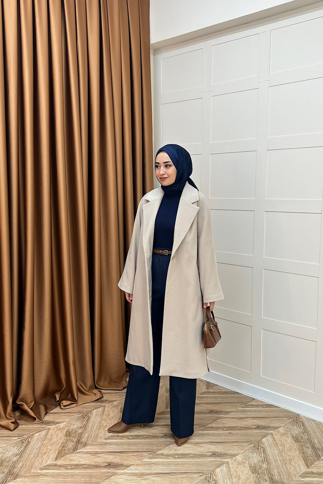 Yıldız Premium Kumaş Kuşaklı Kaban Taş 5515-TAS