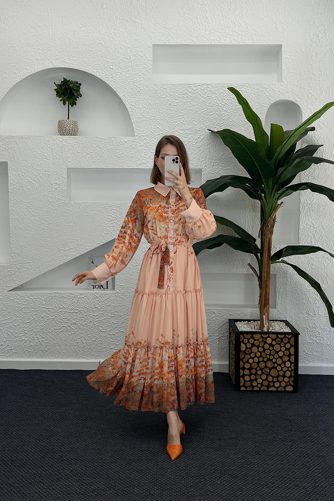 Zaina Elbise Pudra 9012-PUDRA