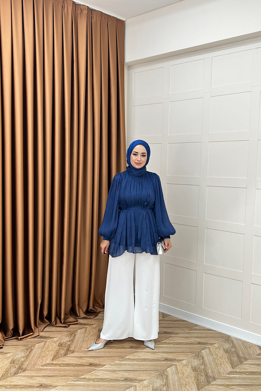 Hope Balon Kol Tunik Lacivert 2306-LACIVERT
