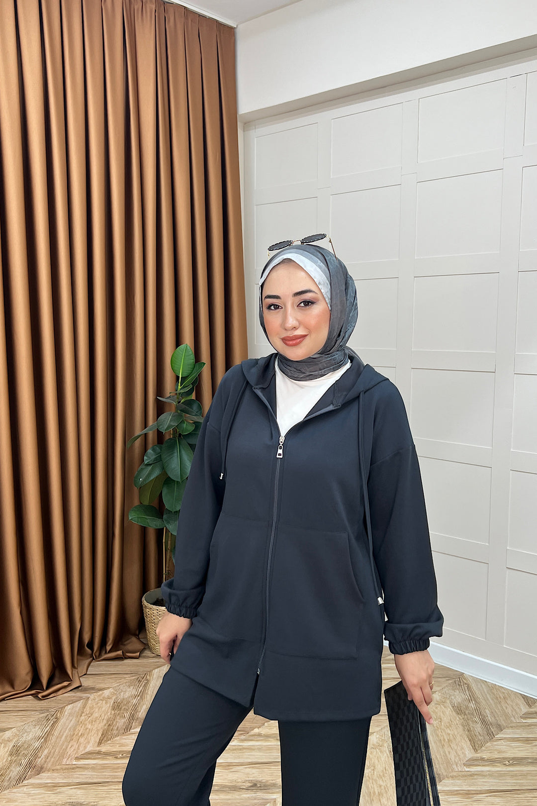 Sarya İkili Takım Antrasit 3134-ANTRASIT