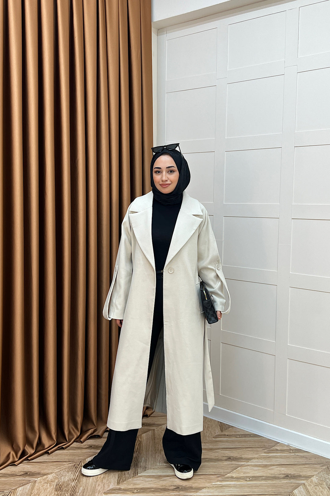 Kol Detay Kaşe Kaban Taş 5522-TAS