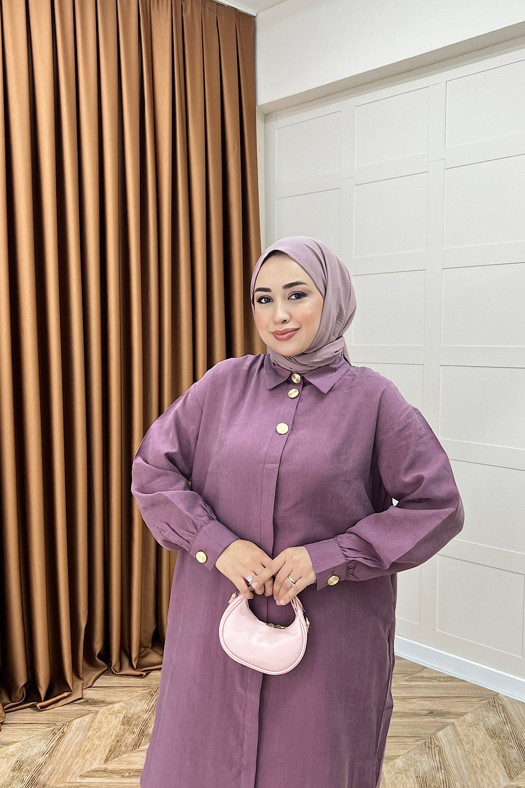 Zaina Uzun Tunik Gül Kurusu 6523-GULKURUSU