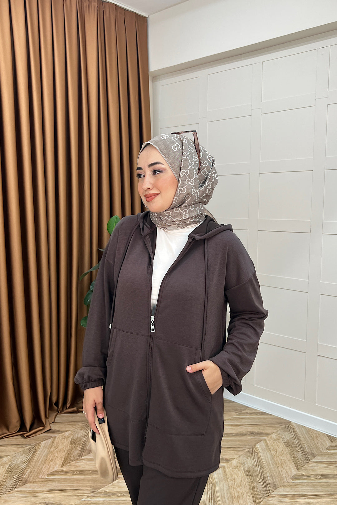 Sarya İkili Takım Kahverengi 3134-KAHVERENGI