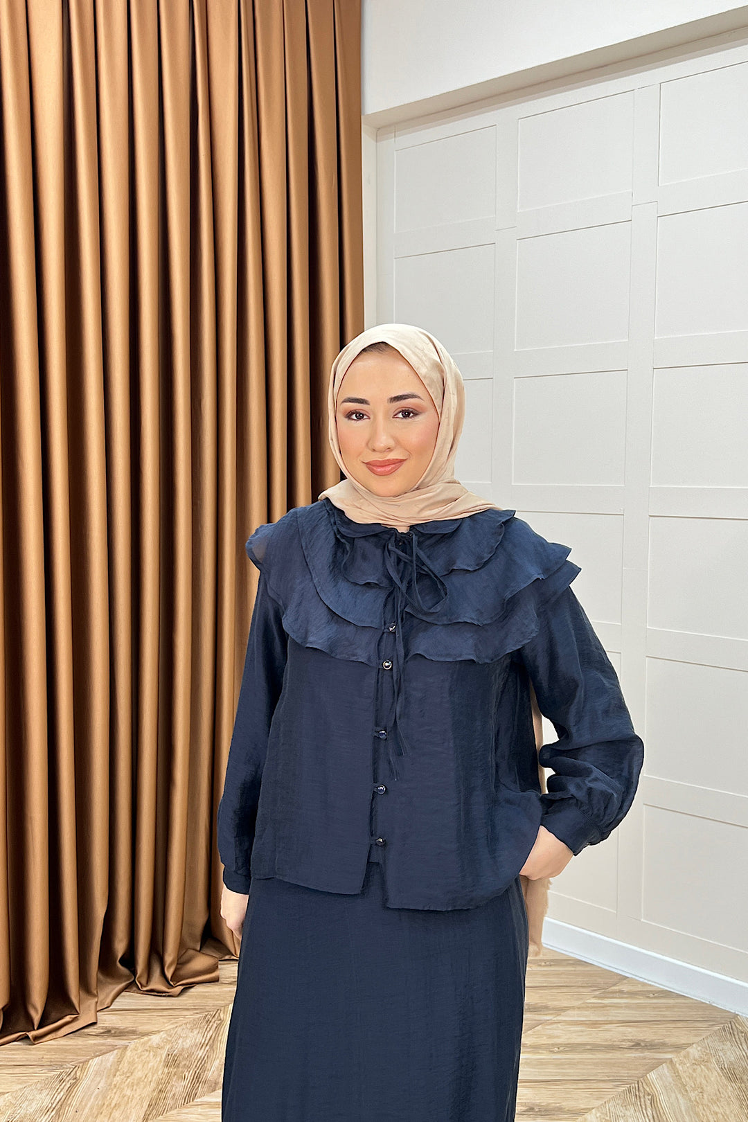 Asel İkili Etek Takım Lacivert 2773-LACIVERT