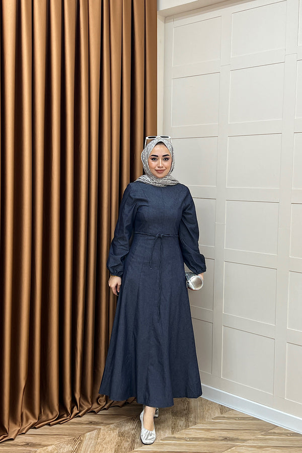 Gloria Kot Elbise Lacivert 5028-LACIVERT