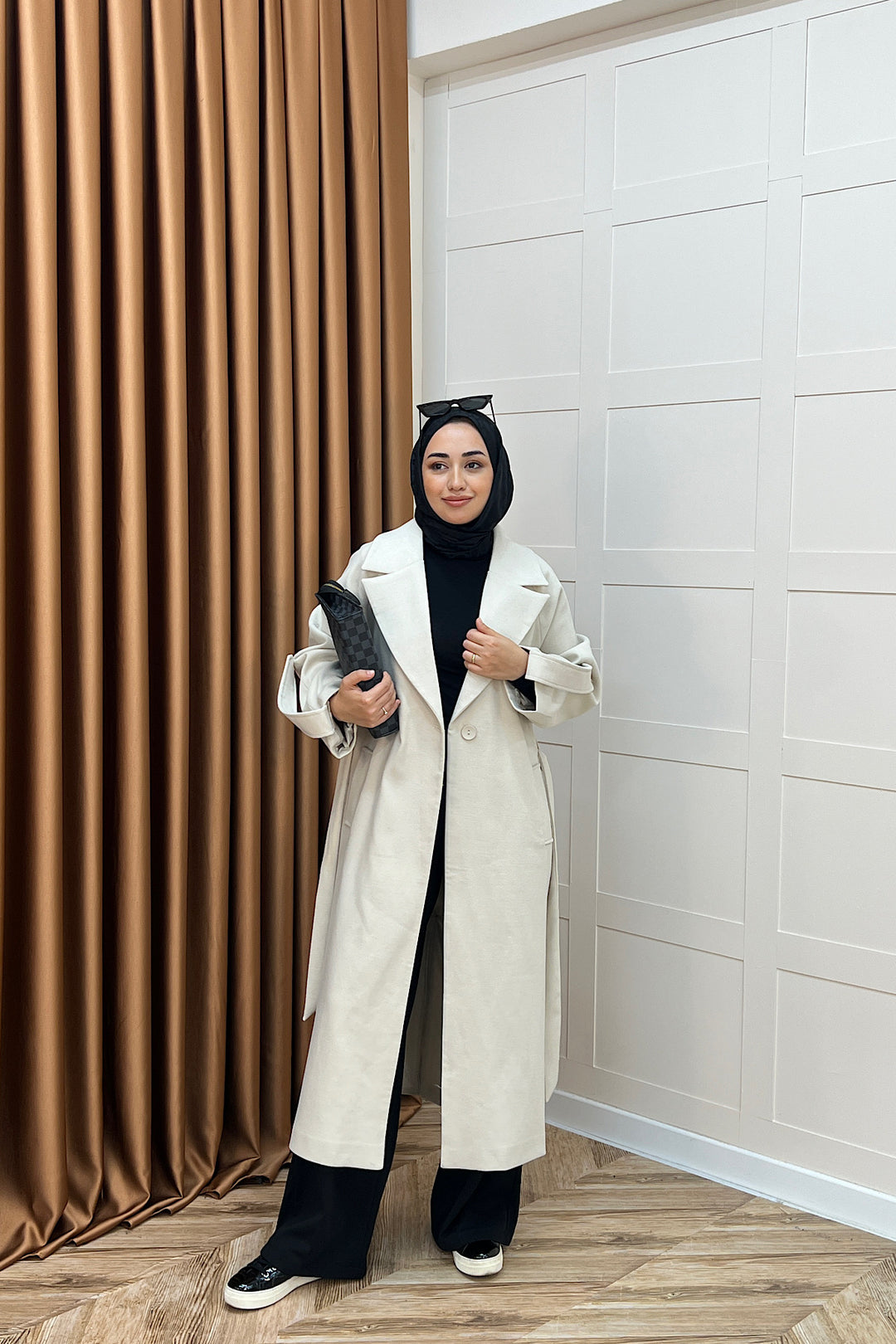 Kol Detay Kaşe Kaban Taş 5522-TAS