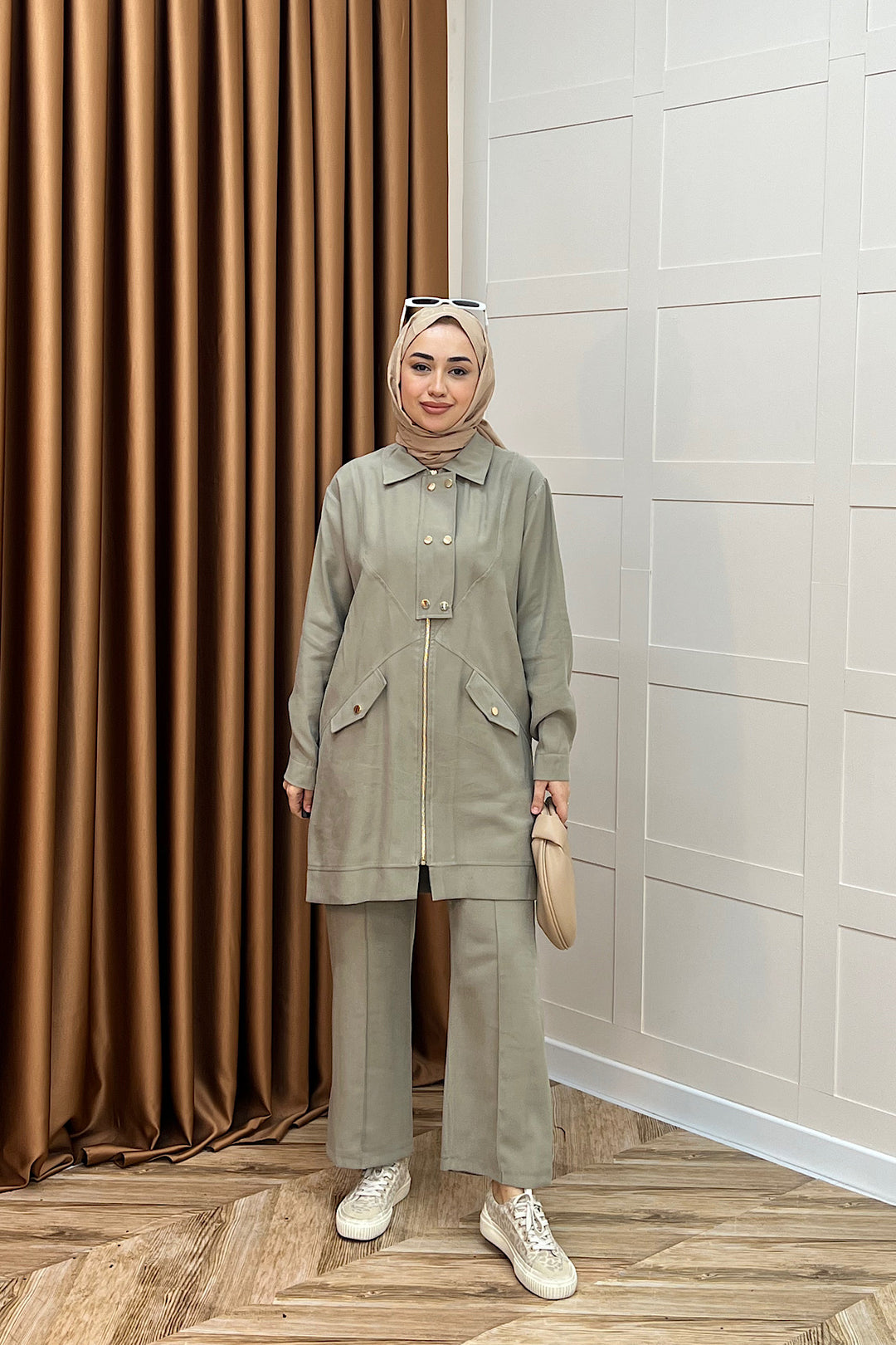 Elina İkili Takım Yeşil 3040-YESIL
