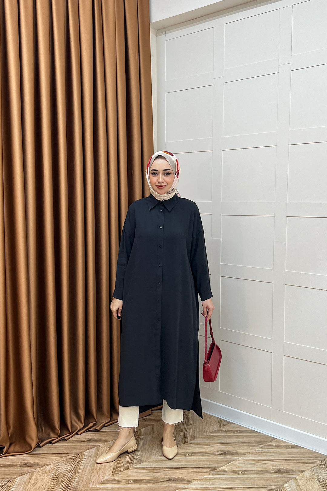 Cupra Uzun Tunik Siyah 02760-SIYAH