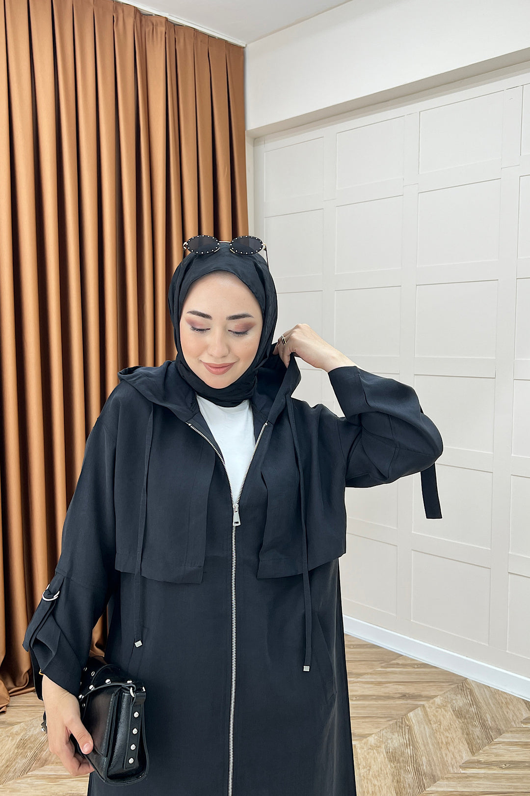 Zeva Fermuarlı Kap Siyah 6348-SIYAH