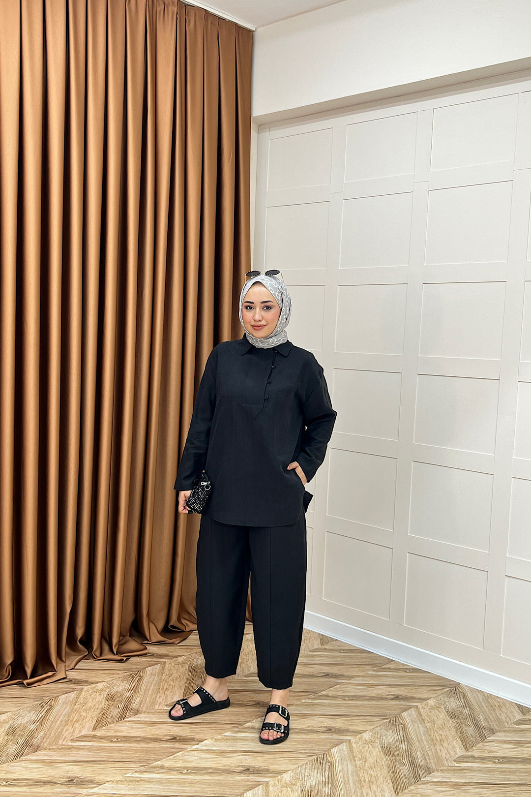 Hazel İkili Takım Siyah 73091-SIYAH