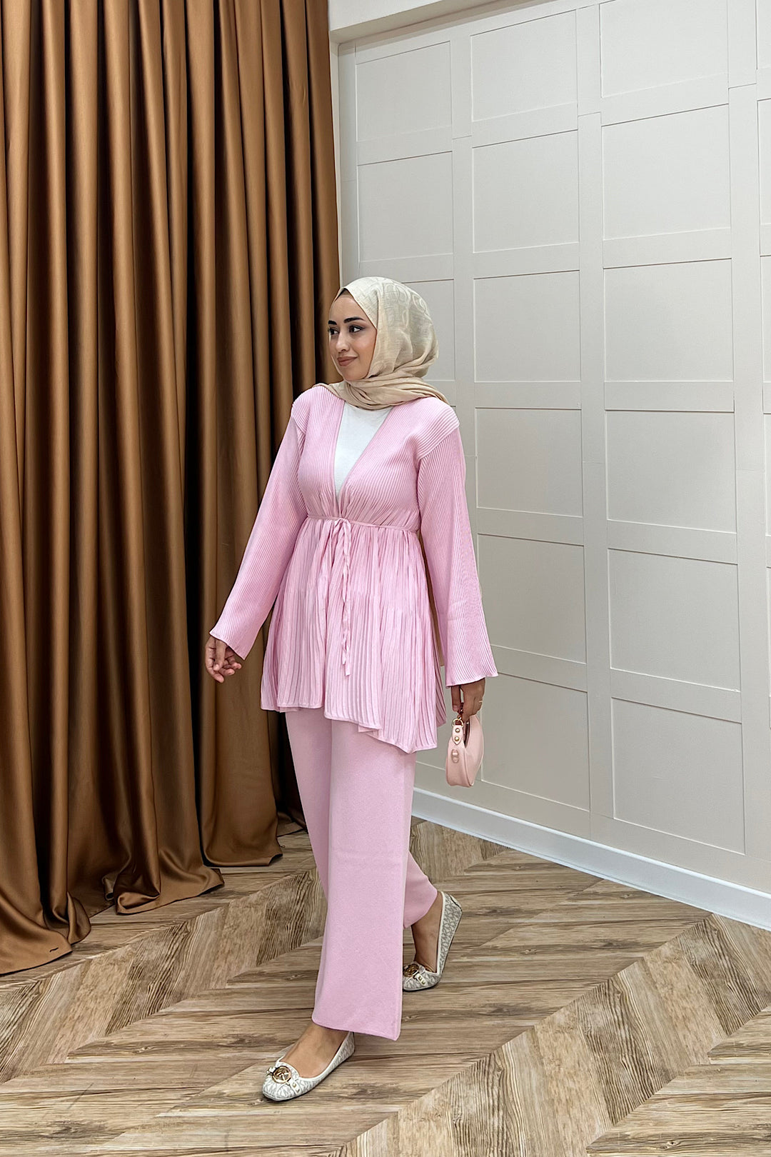 Patara Merserize Triko Takım Pembe 25400-PEMBE