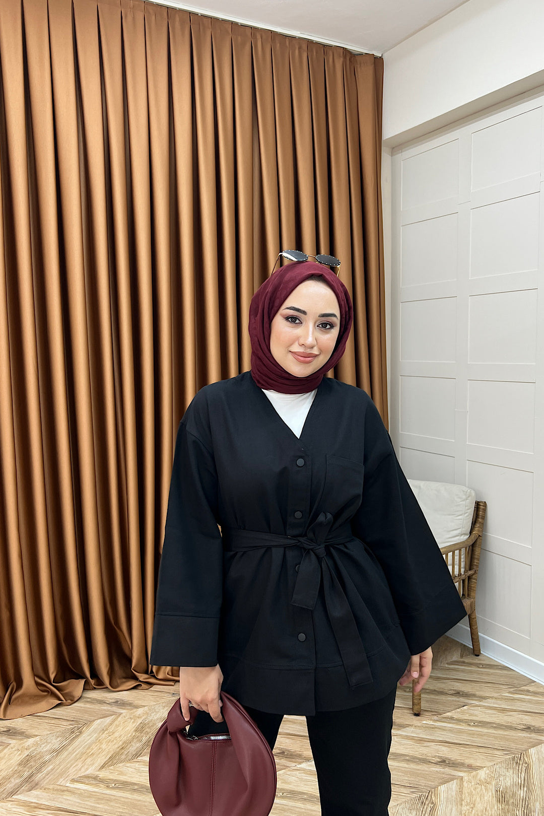 Peny Gabardin İkili Takım Siyah 61814-SIYAH