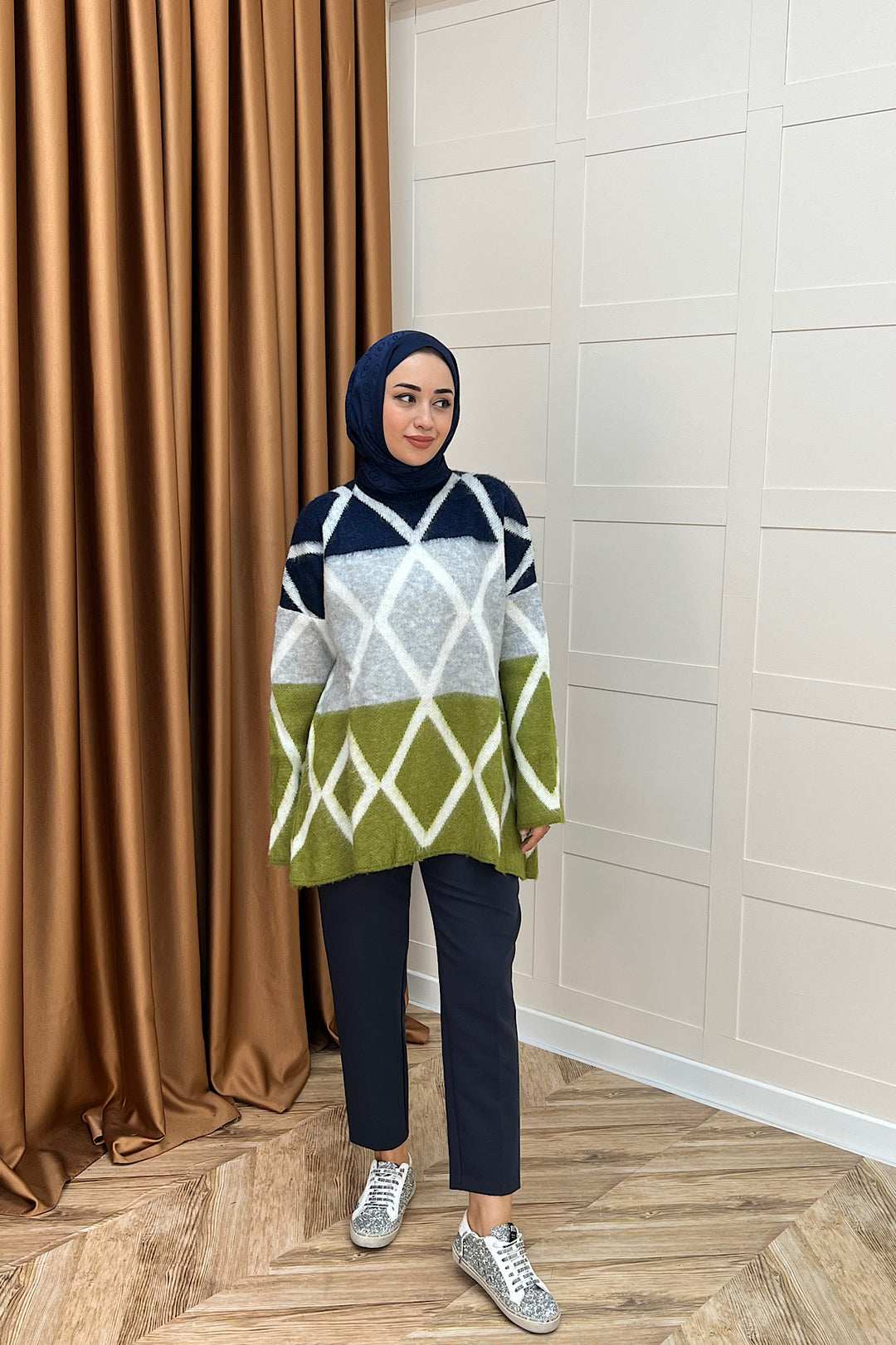 Lones Triko Kazak Yeşil 241280-YESIL