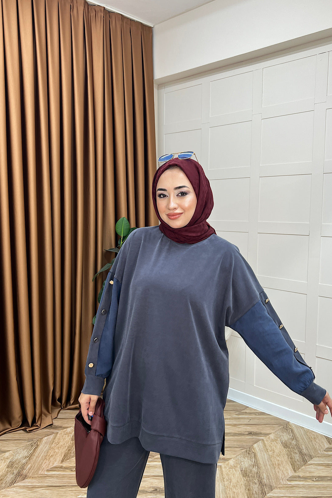 Alyssa İkili Takım Antrasit 6352-ANTRASIT
