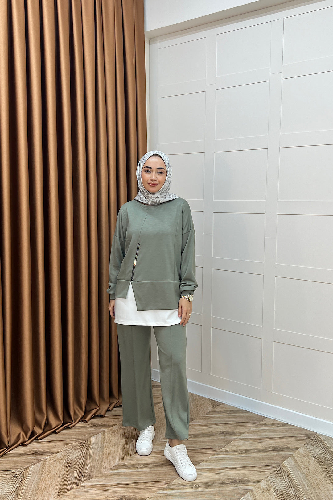 Melodi Frm Garnili Takım Yeşil 6009-YESIL