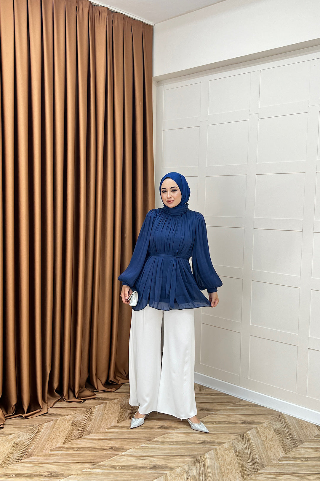 Hope Balon Kol Tunik Lacivert 2306-LACIVERT