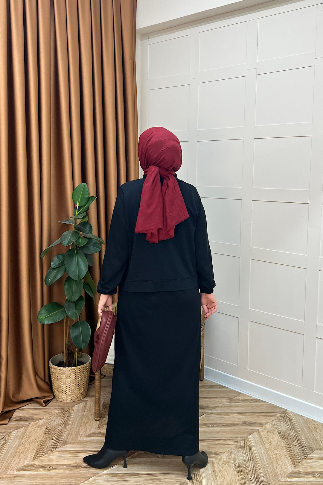 Maria İkili Elbise Siyah 26104-SIYAH