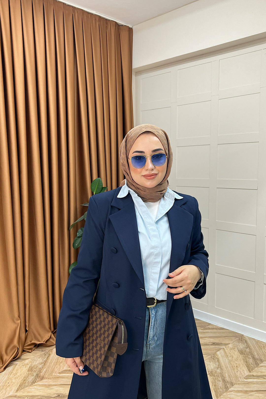 Fermin Uzun Blazer Ceket Lacivert 1008-LACIVERT