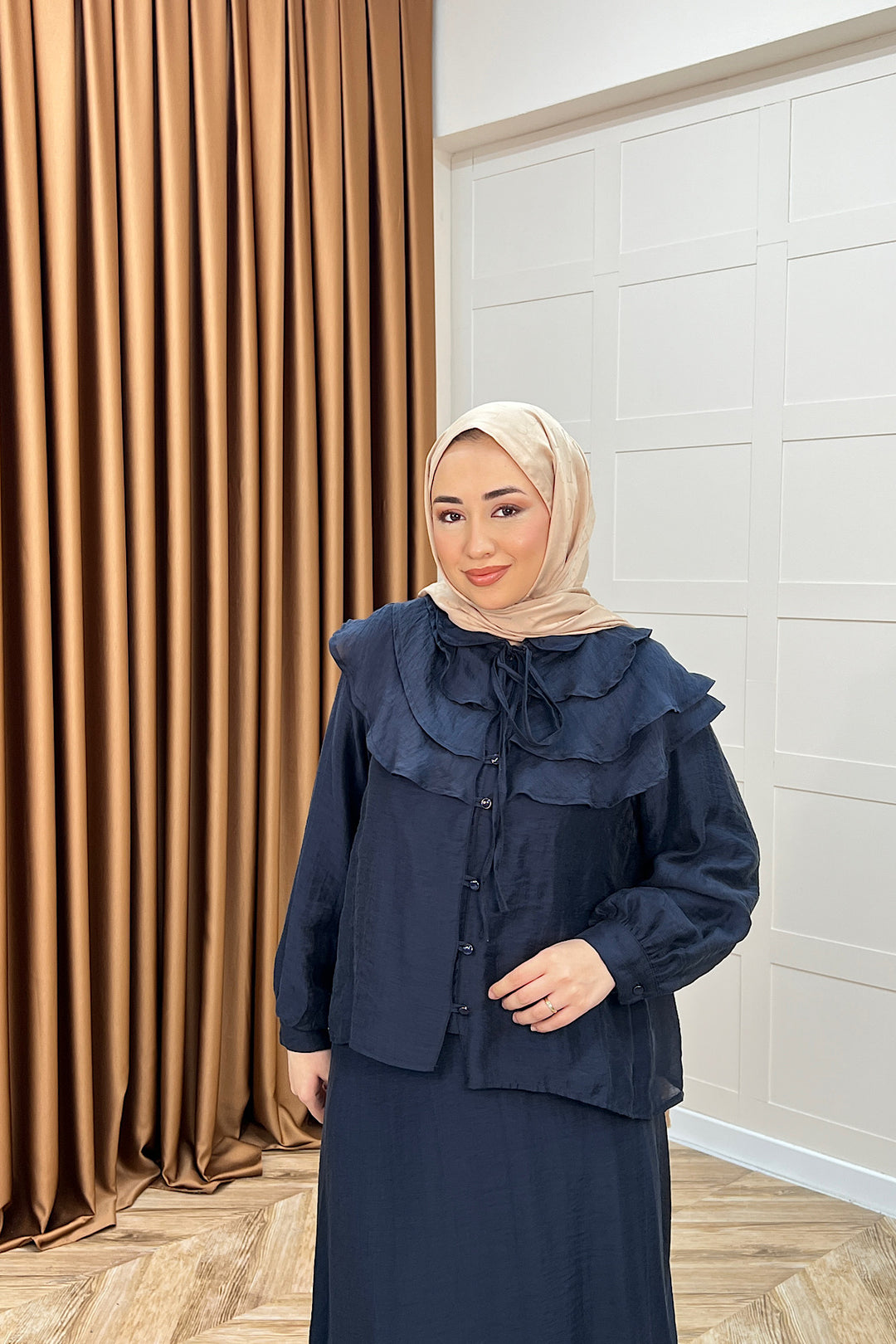 Asel İkili Etek Takım Lacivert 2773-LACIVERT