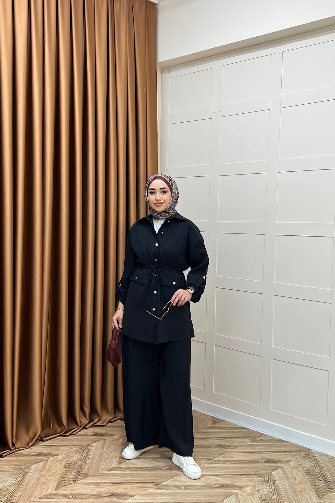 Aria Belden Bağlamalı İkili Takım Siyah 3184-SIYAH