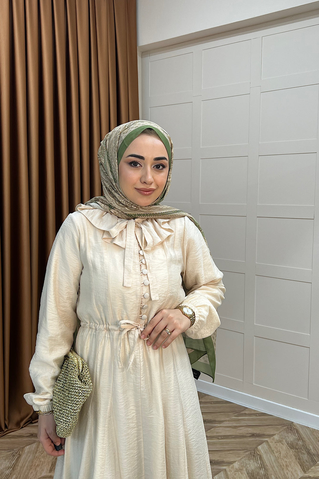 Lena Vual Elbise Taş 2990-TAS