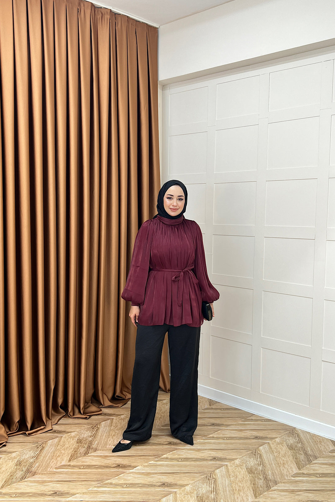 Hope Balon Kol Tunik Bordo 2306-BORDO