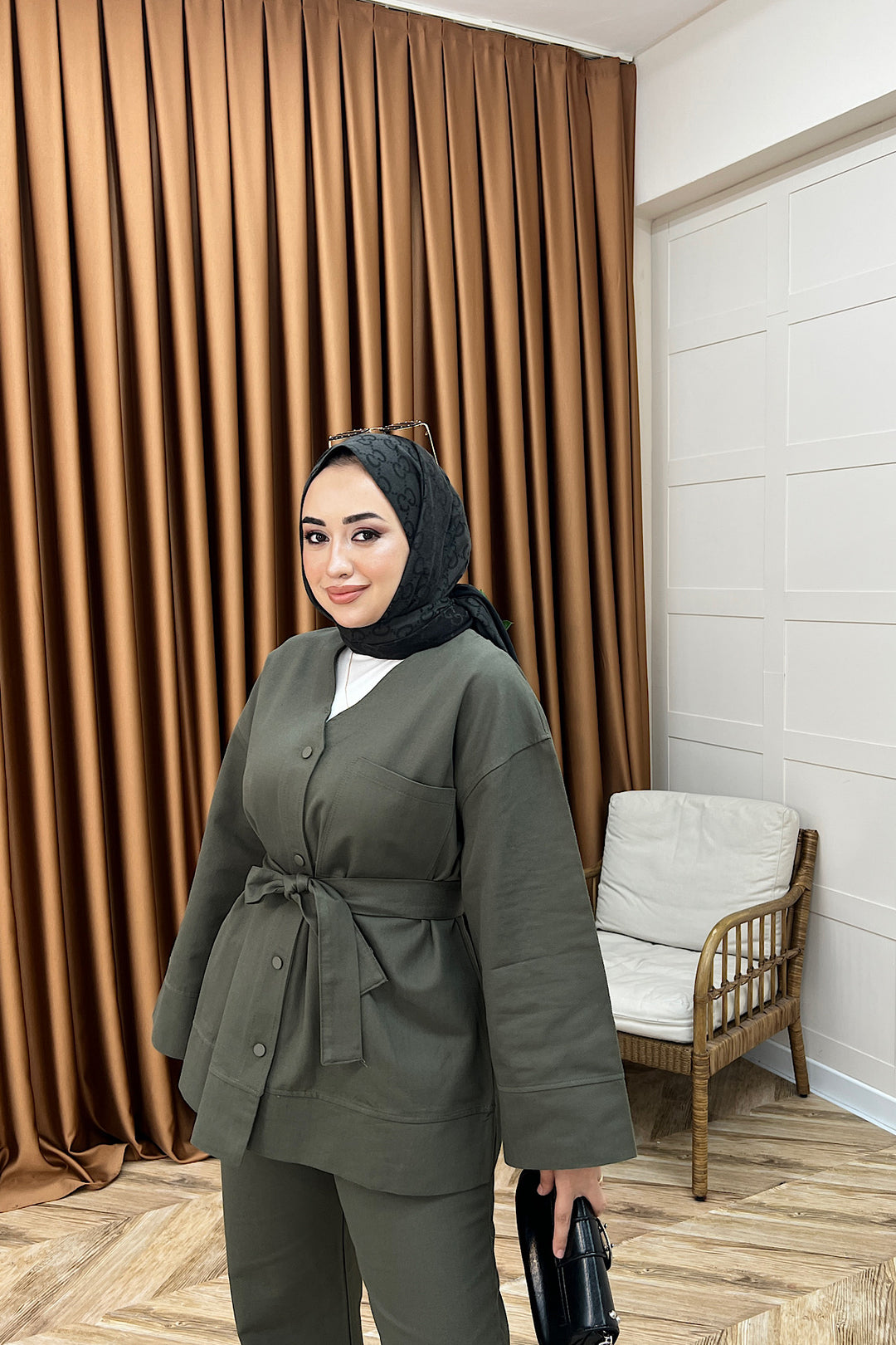 Peny Gabardin İkili Takım Haki 61814-HAKI