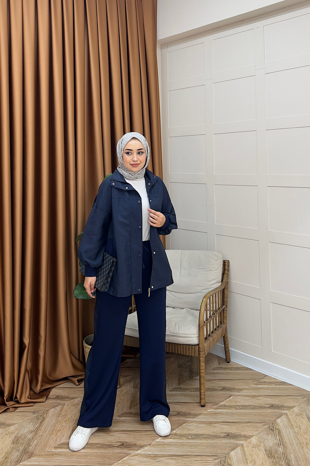 Mira Dik Yaka İkili Takım Lacivert 62821-LACIVERT