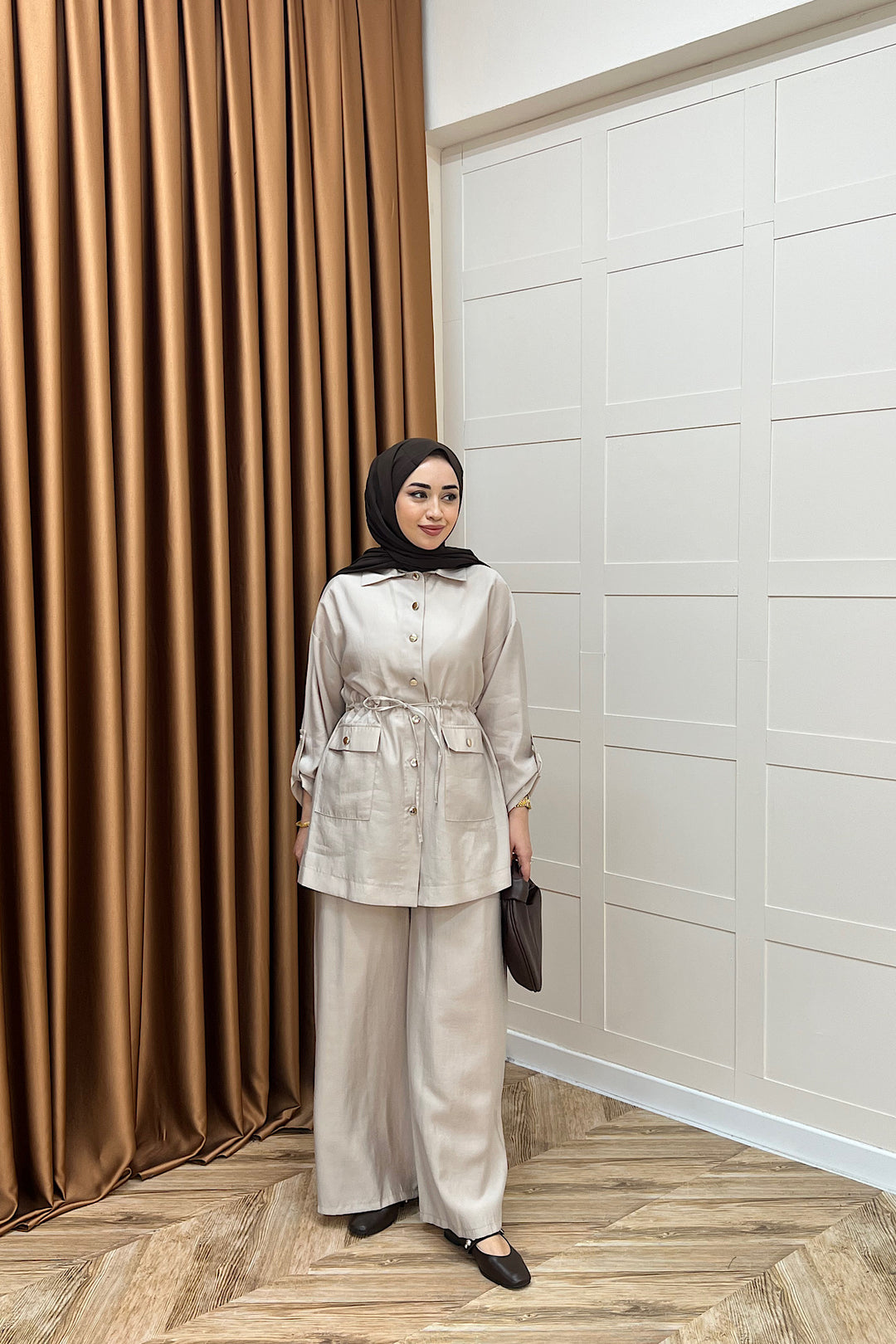 Aria Belden Bağlamalı İkili Takım Taş 3184-TAS