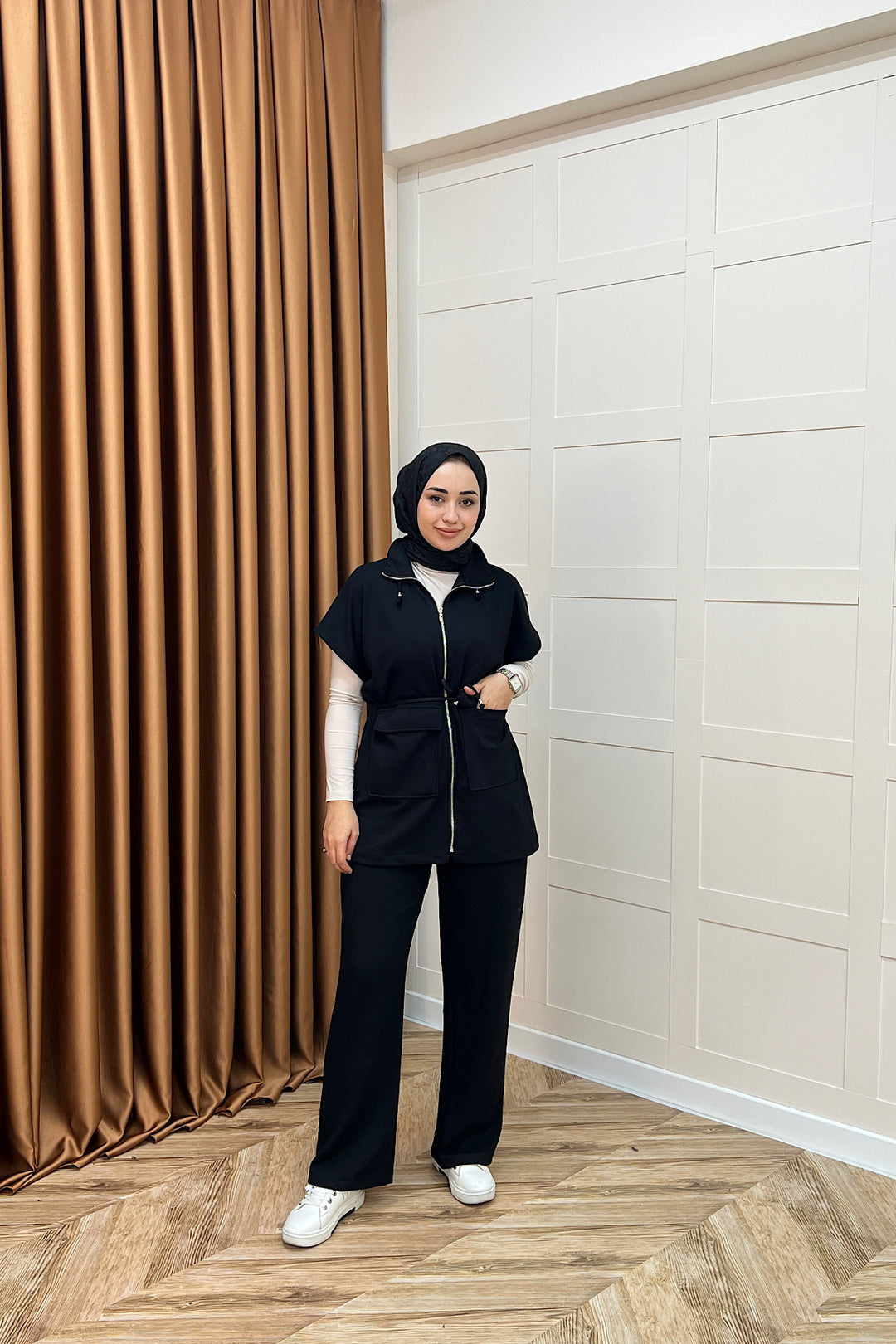 Lia Yelekli Takım Siyah 2023-SIYAH