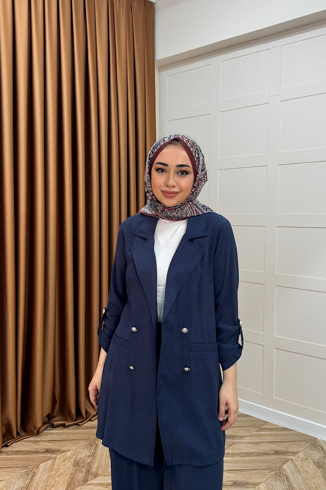 Sandra Ceketli Takım Lacivert 5003-LACIVERT
