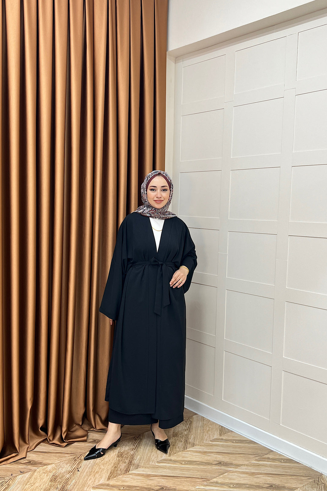 Mina İkili Kimono Takım Siyah 8571-SIYAH