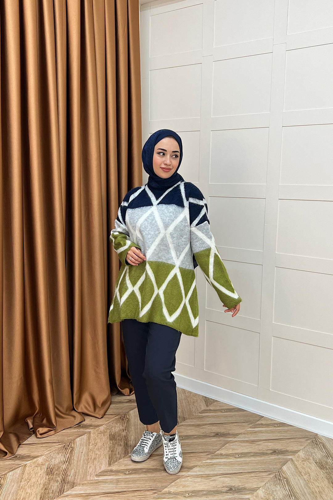 Lones Triko Kazak Yeşil 241280-YESIL