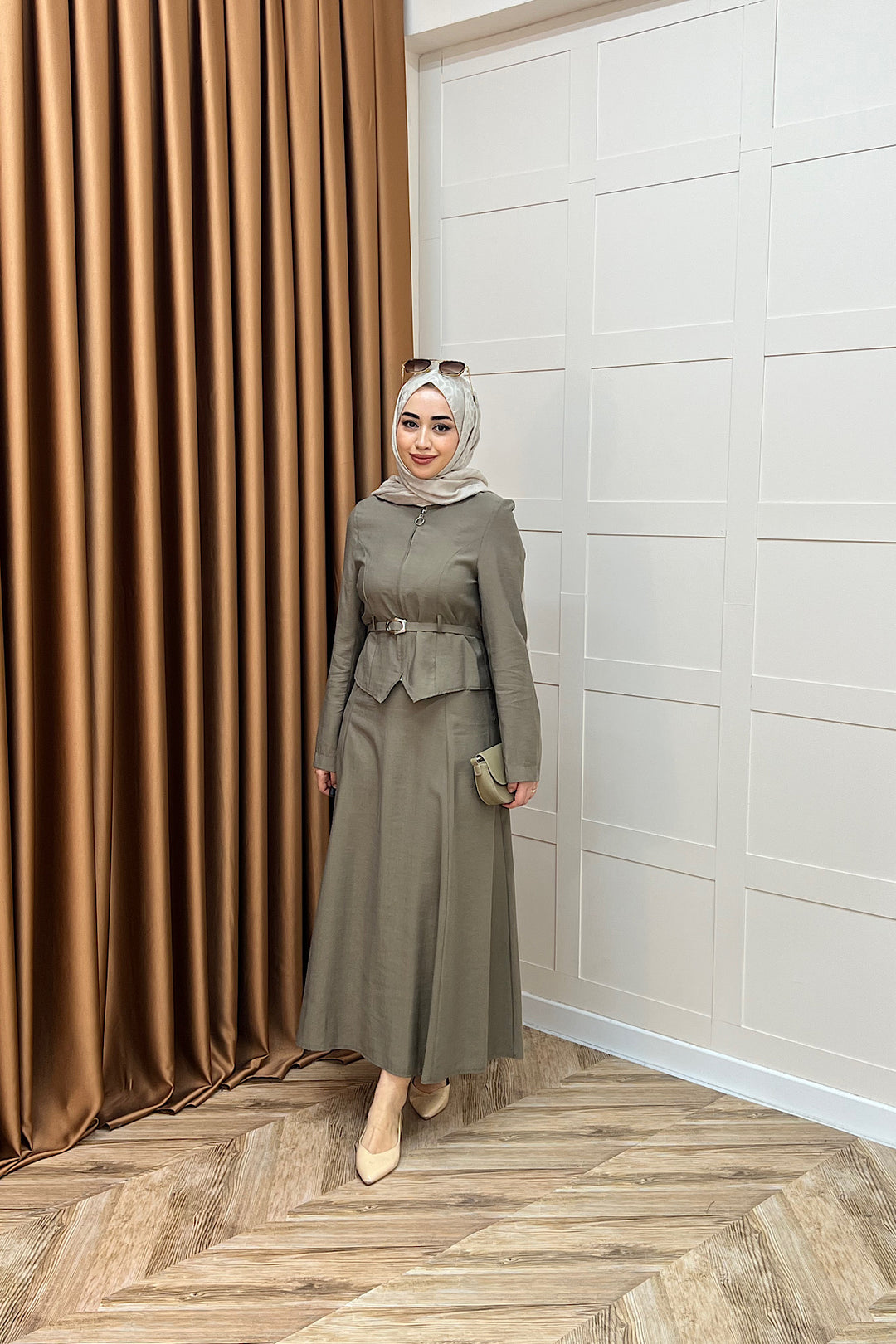 Mira Kemerli Etek Takım Haki 03183-HAKI