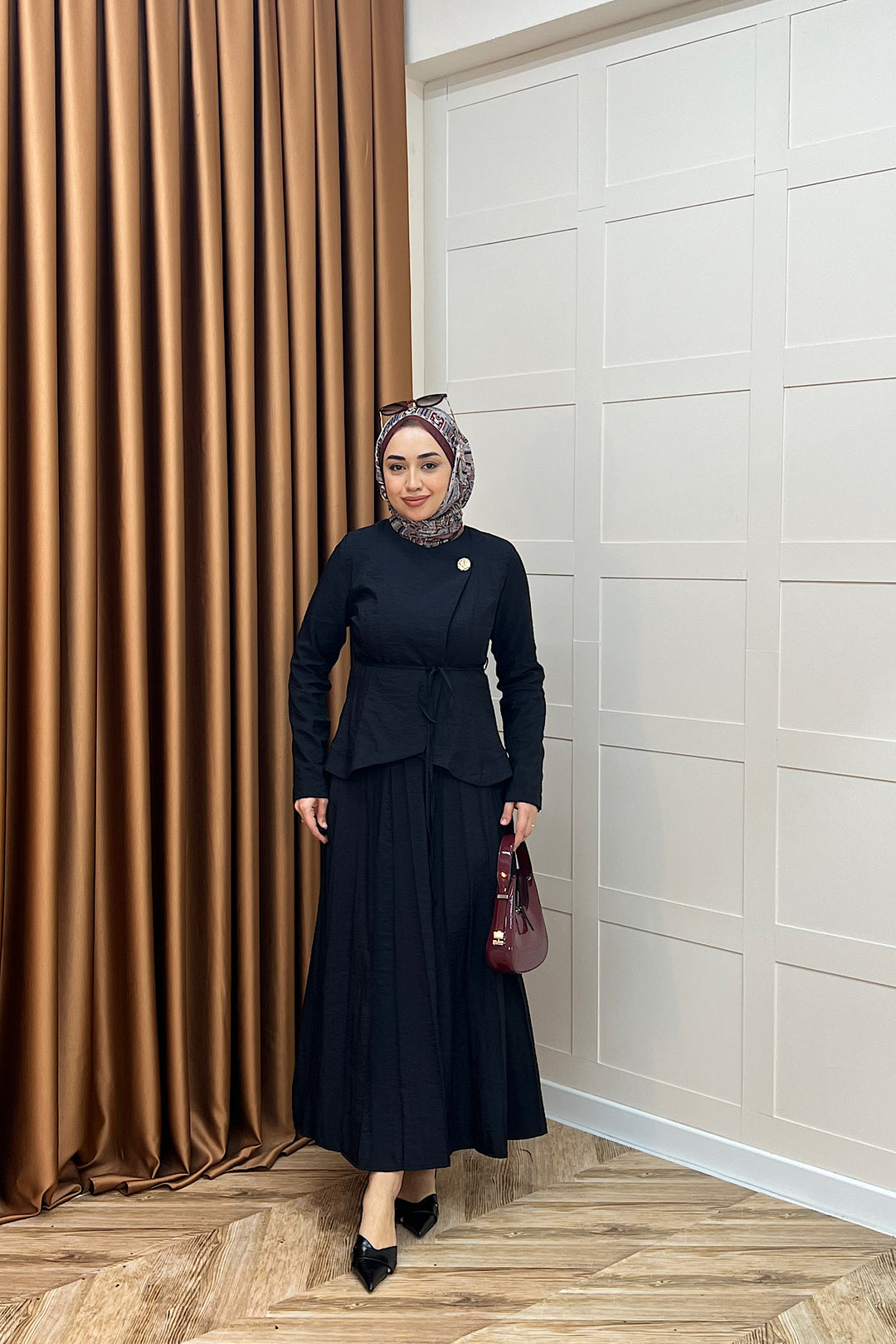 Mitra İkili Etek Takım Siyah 5021-SIYAH