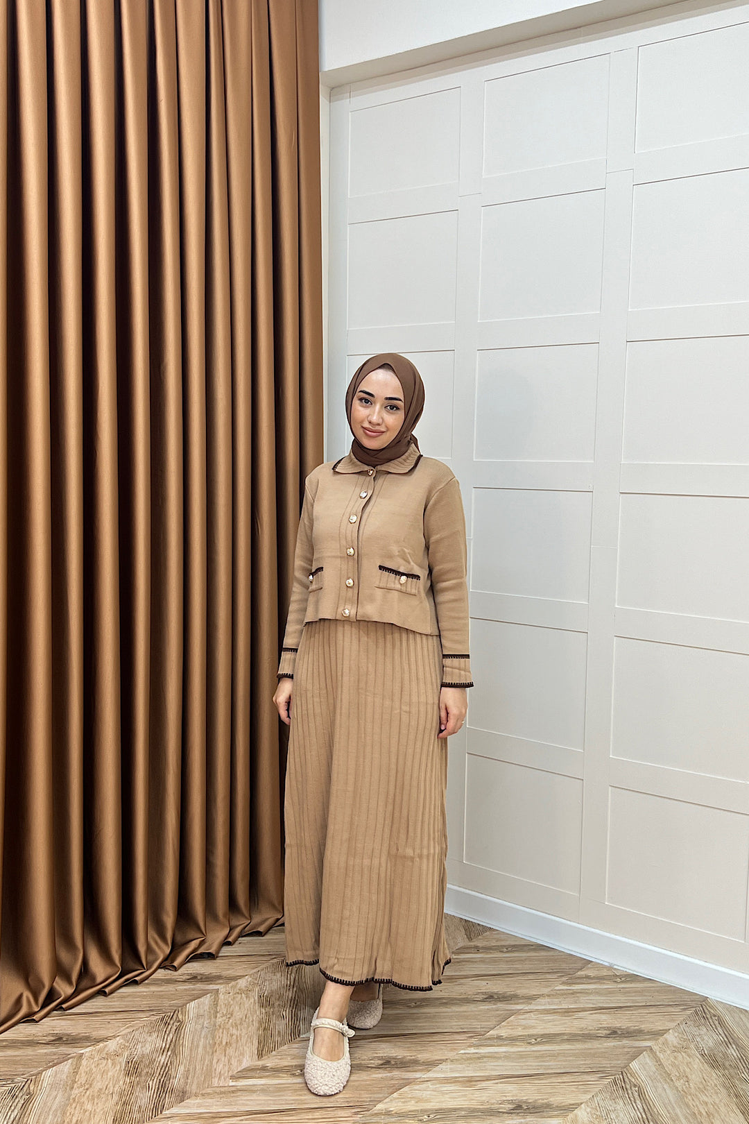 Roma Etekli Triko Takım Camel 20999-CAMEL