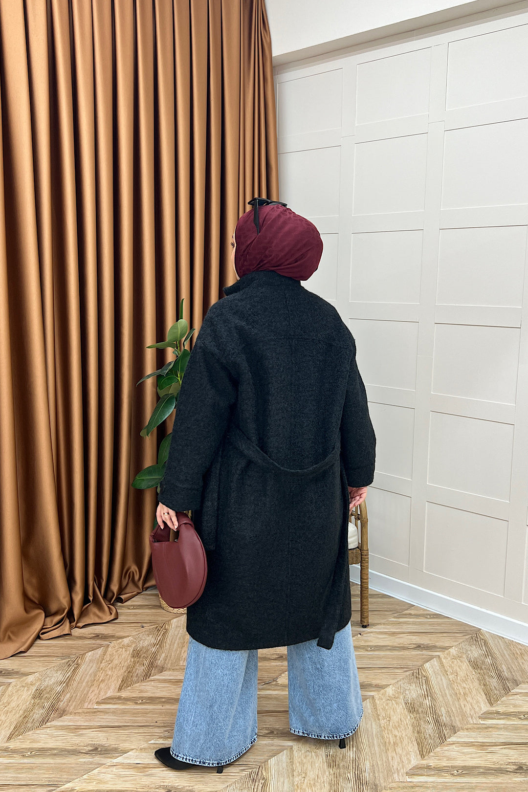 Parla Kuşaklı Kaban Siyah 5536-SIYAH