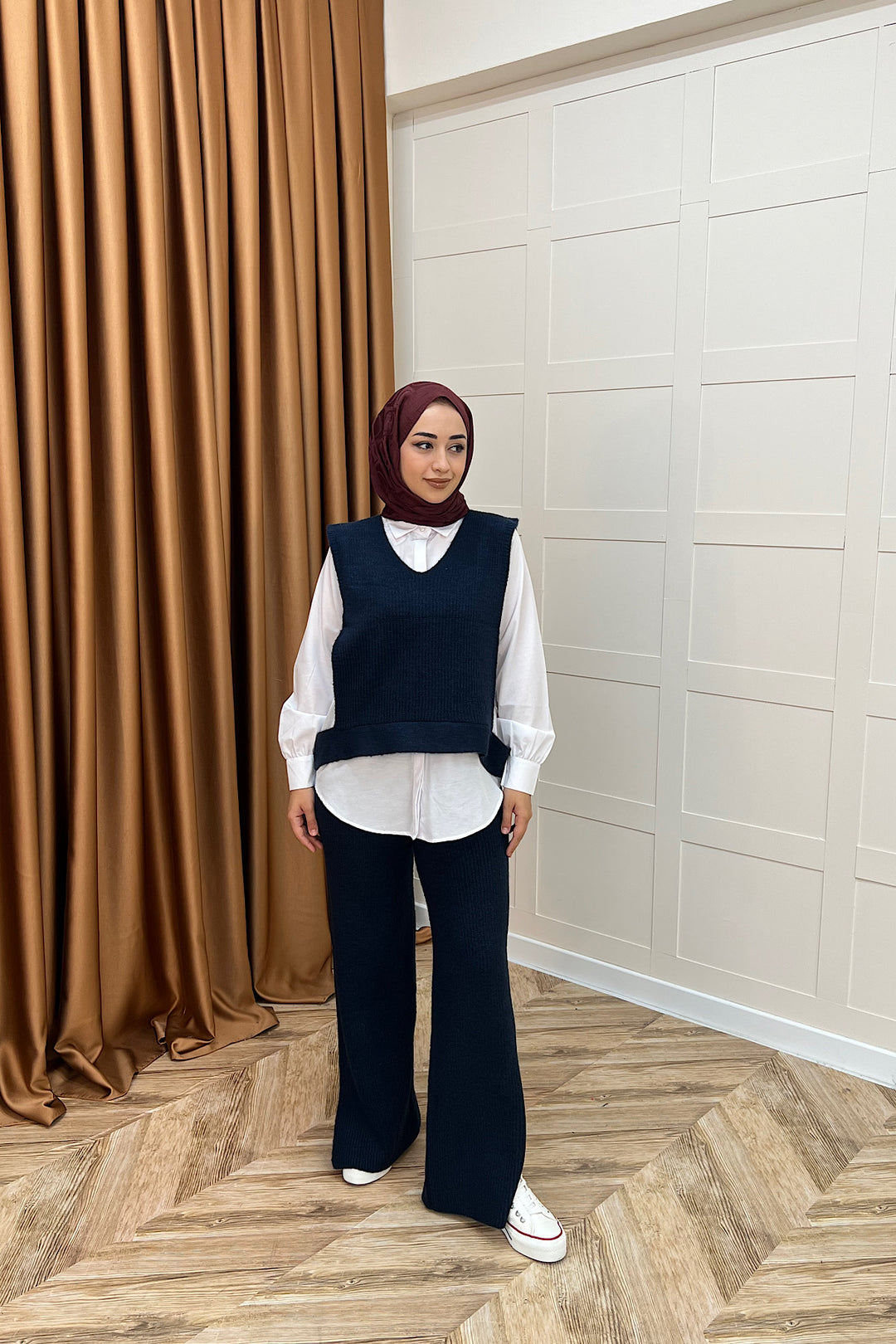 Venüs Üçlü Triko Takım Lacivert 25450-LACIVERT