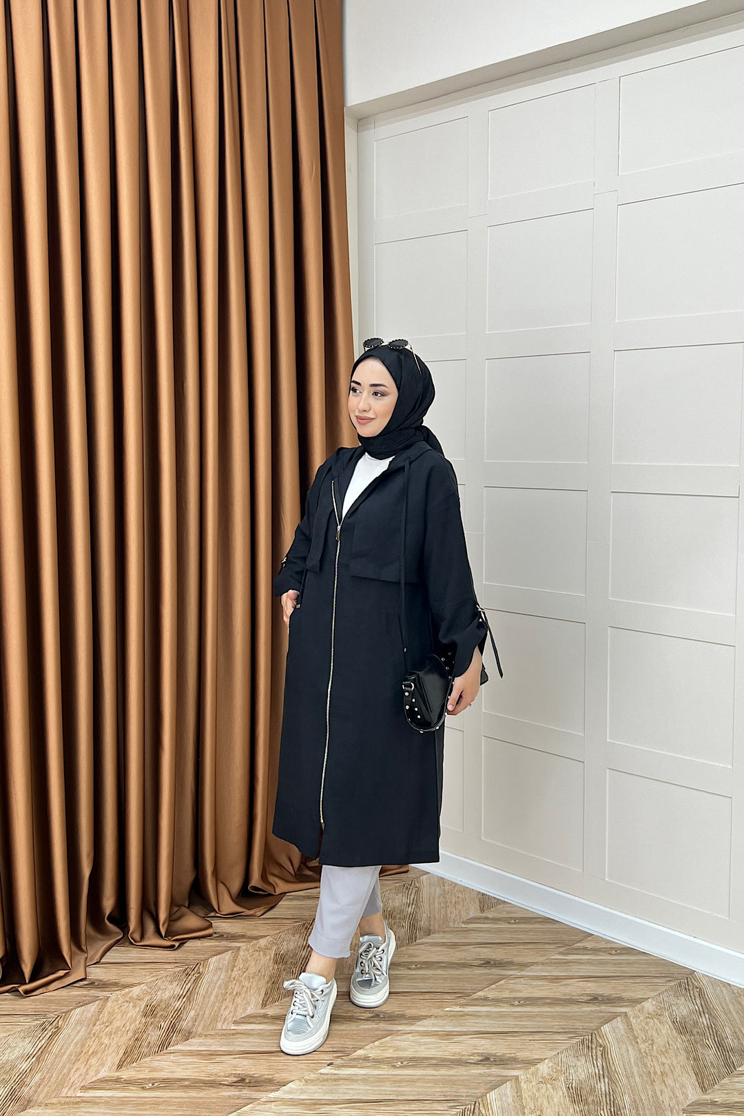 Zeva Fermuarlı Kap Siyah 6348-SIYAH