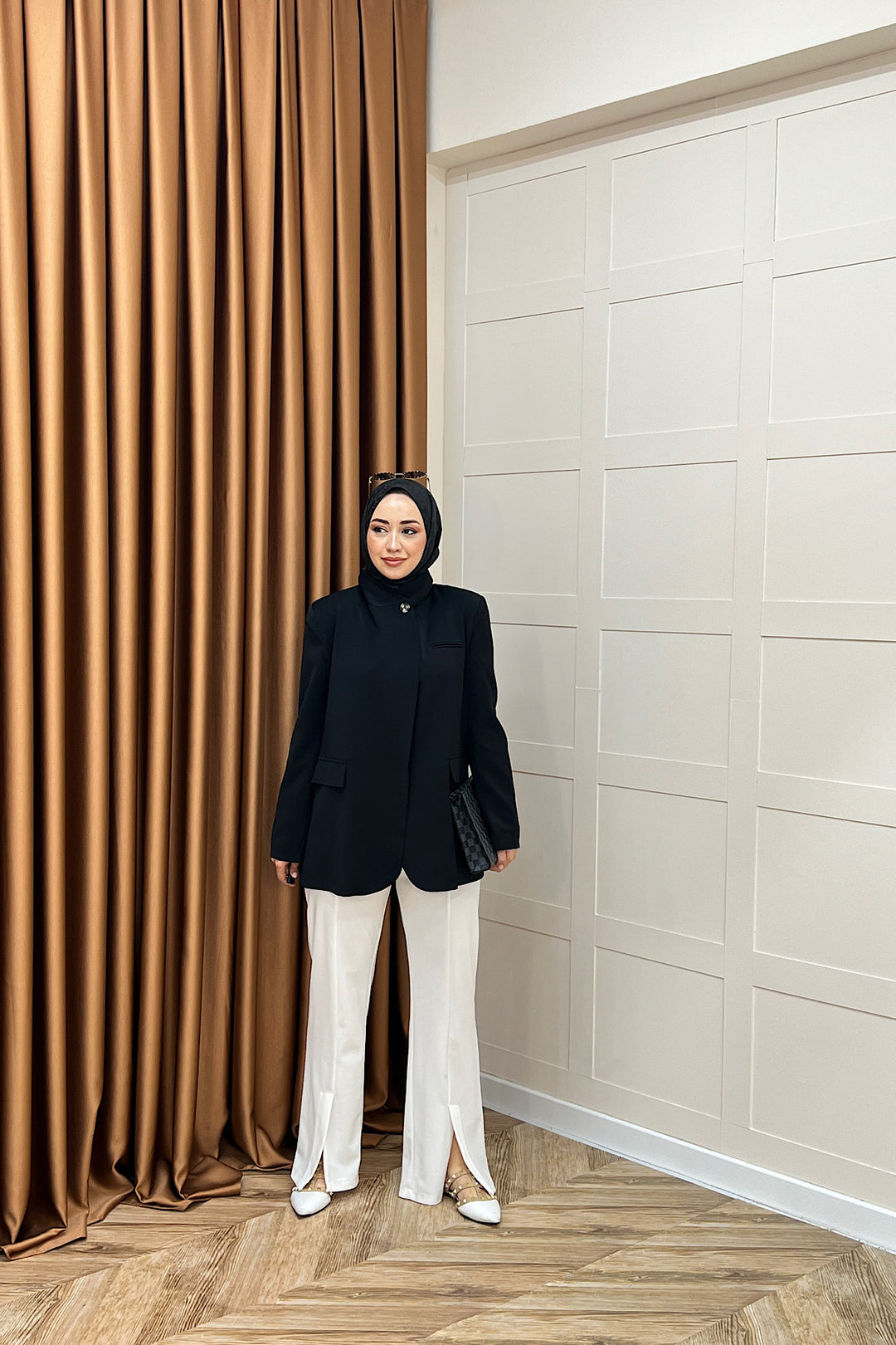 Sara Blazer Ceket Siyah 70147-SIYAH