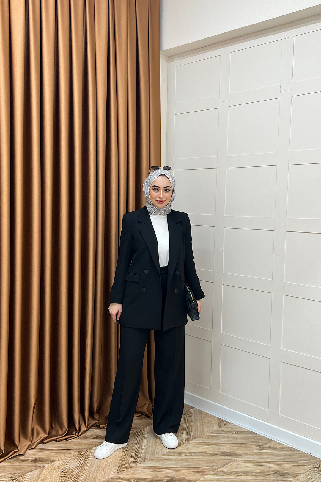 Dört Düğme Ceket Takım Siyah 6152-SIYAH