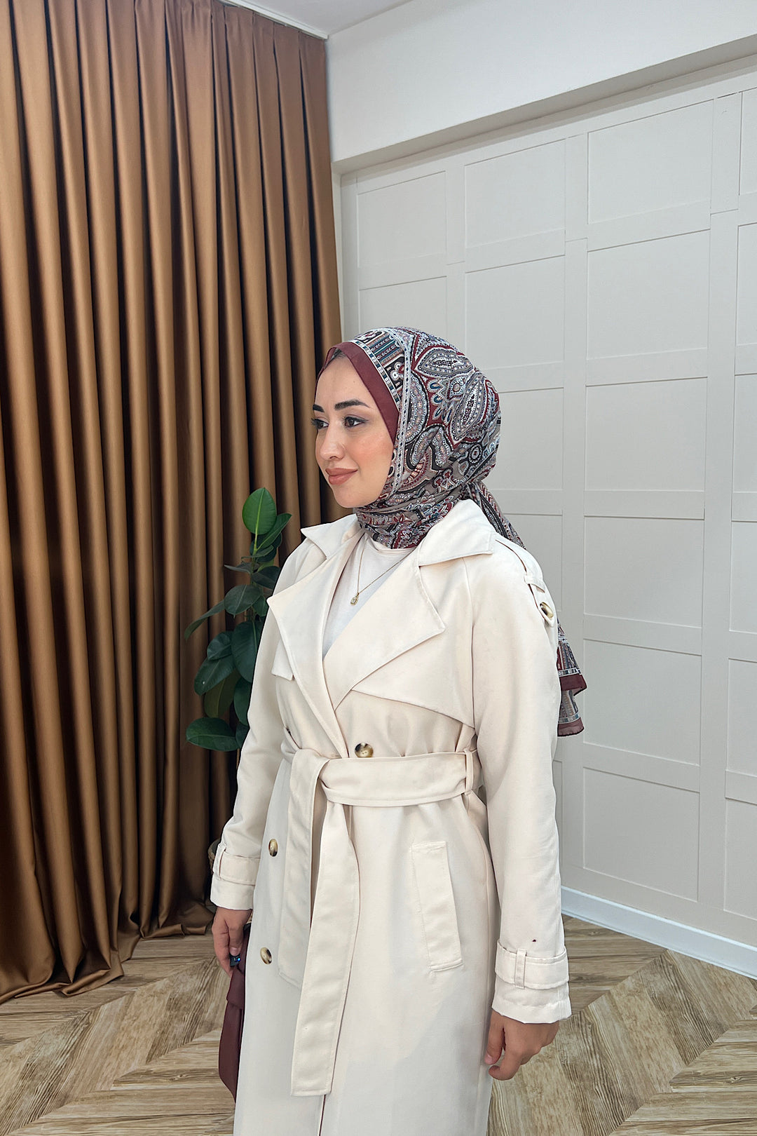 Hazel Astarlı Trençkot Taş 5532-TAS