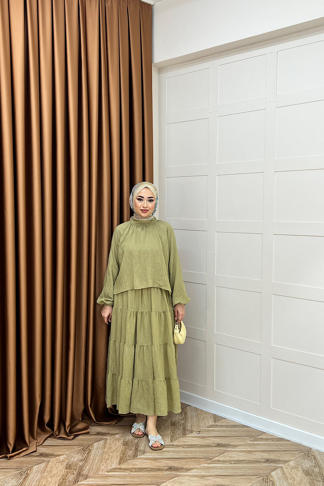 Leona Etek Takım Yeşil 3384-YESIL